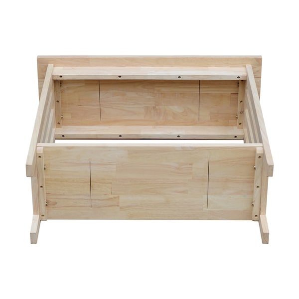 International Concepts Rectangle Mission Entry Table, 31.9 in W, 13.2 in L, 30 in H, Wood, Unfinished - OT-2812