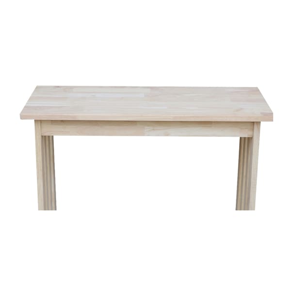International Concepts Rectangle Mission Entry Table, 31.9 in W, 13.2 in L, 30 in H, Wood, Unfinished - OT-2812