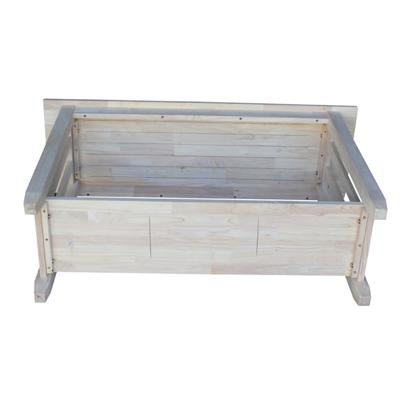 International Concepts Rectangle Mission Console Or Sofa Table, 48 in W, 16 in L, 30 in H, Wood, Unfinished - BJ6S