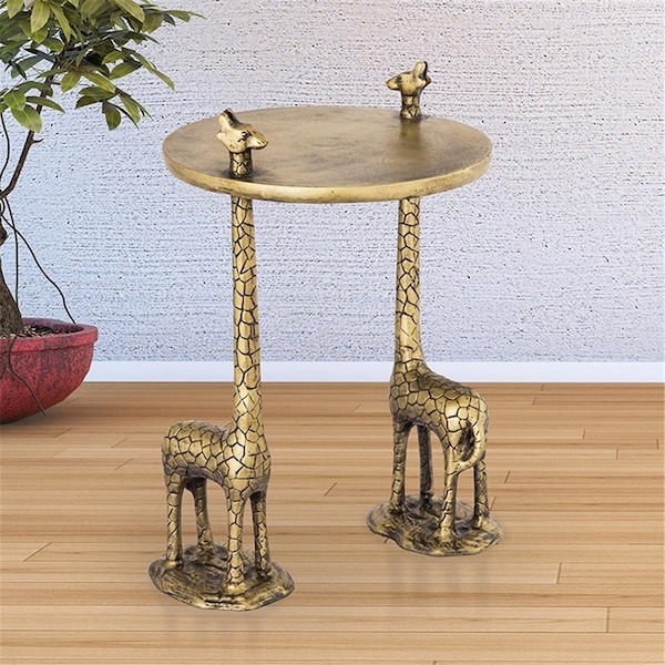 Spi Home 22 x 14.50 x 14.50 in. Giraffe Pair End Table - 41005