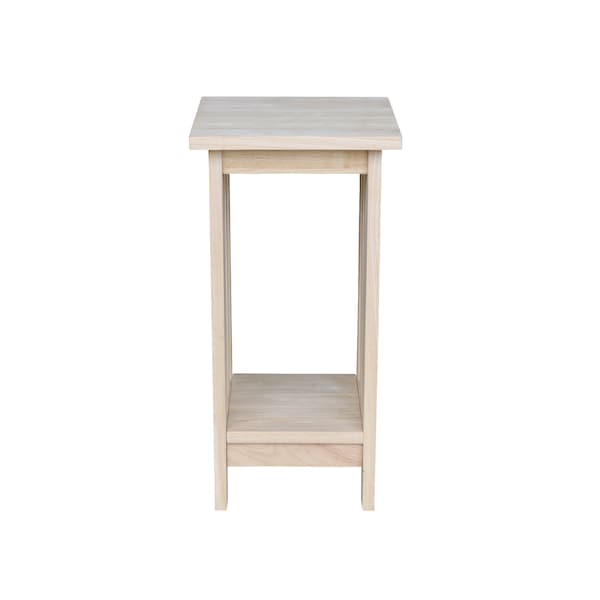 International Concepts Rectangle 24 in Mission Plant Stand, 12 in W, 12 in L, 24 in H, Wood, Unfinished - 3071