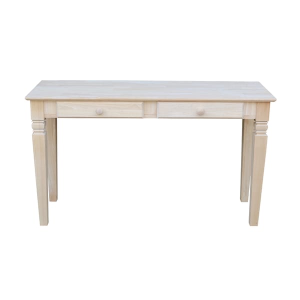 International Concepts Rectangle Java Console Table Includes 2 Drawers, 52 in W, 18 in L, 30 in H, Wood, Unfinished - OT-60S2