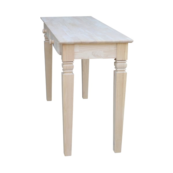 International Concepts Rectangle Java Console Table Includes 2 Drawers, 52 in W, 18 in L, 30 in H, Wood, Unfinished - OT-60S2