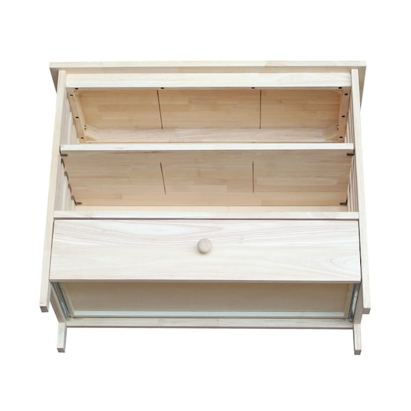 International Concepts Mission Corner EnteRTAinment / TV Stand, Unfinished - TV-27