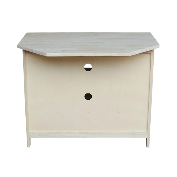 International Concepts Mission Corner EnteRTAinment / TV Stand, Unfinished - TV-27