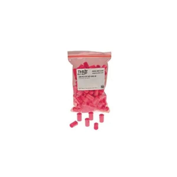 Ty-Flot Tube Cap, 1.312 in, Pink, PK600 - VC131224PK