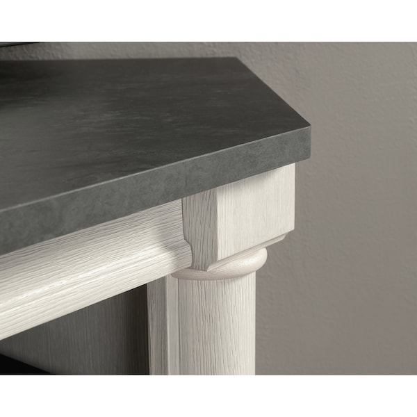 Sauder Palladia Corner Enter Cred Gl Oak A2 , Accommodates up to a 60 in. TV weighing 95 lbs - 432727