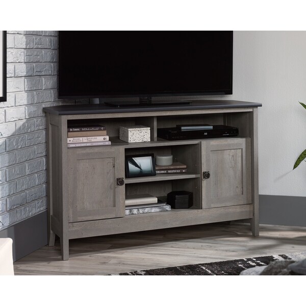 Sauder August Hill Corner Entert Stand Myo , Accommodates up to a 50 in. TV weighing 50 lbs - 433855