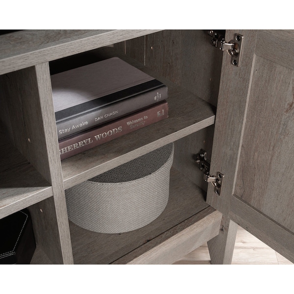 Sauder August Hill Corner Entert Stand Myo , Accommodates up to a 50 in. TV weighing 50 lbs - 433855