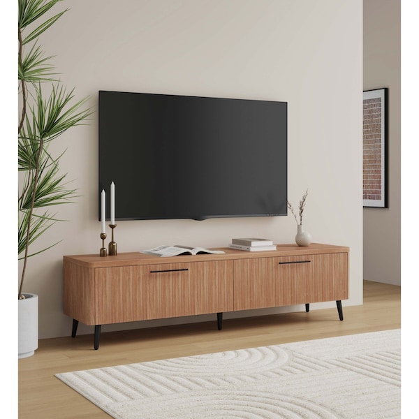 Manhattan Comfort Jodie TV Stand in Maple - TV003-MP