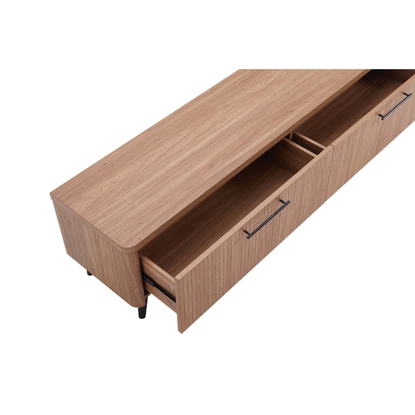 Manhattan Comfort Jodie TV Stand in Maple - TV003-MP