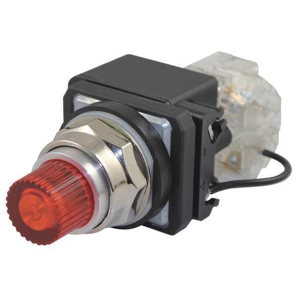 Piloto Dayton, LED, 24VCA/CD, 30mm, Cromo, Amb - 30G410
