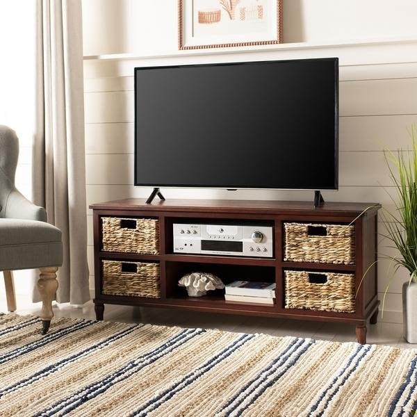 Safavieh Rooney Tv Unit- Cherry - 20.1 X 15.7 X 47.2 In. - AMH5745C