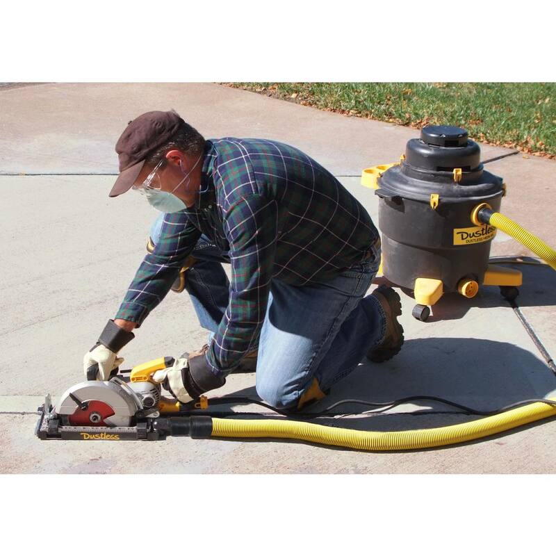 Dustless Technologies DustBuddie - Cubierta universal para polvo de sierra circular Worm Drive - D4000