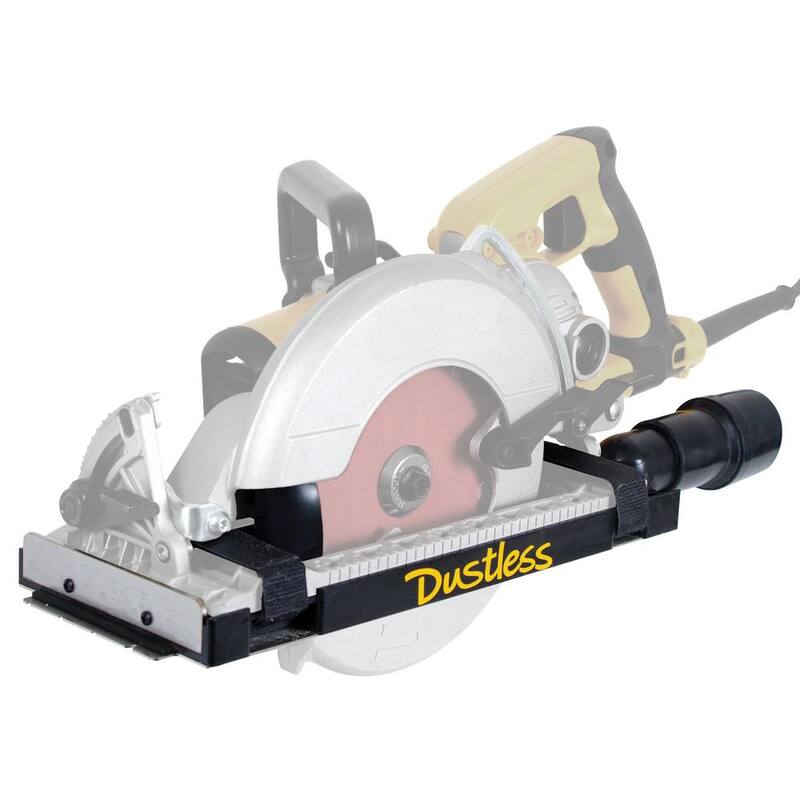 Dustless Technologies DustBuddie - Cubierta universal para polvo de sierra circular Worm Drive - D4000