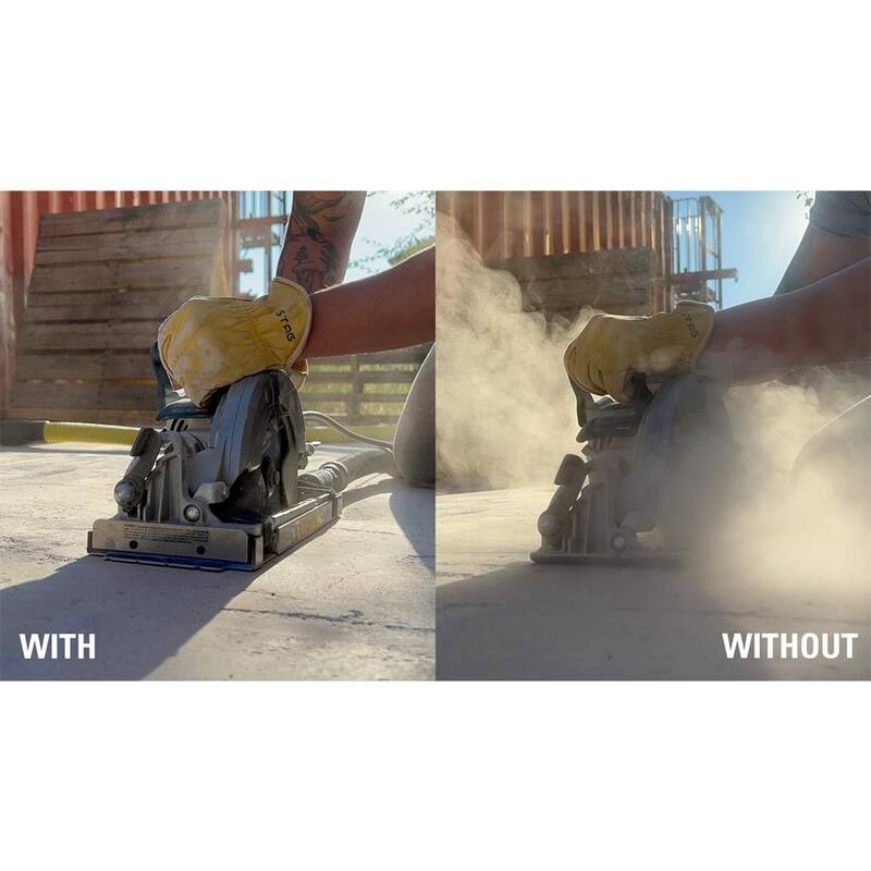 Dustless Technologies DustBuddie - Cubierta universal para polvo de sierra circular Worm Drive - D4000