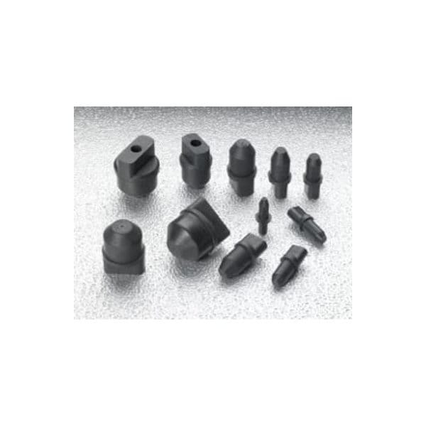 Stockcap Rubber Seal Plugs with Tabs-RSP0703WT-SBR/NR-BLACK, 250PK - 681408