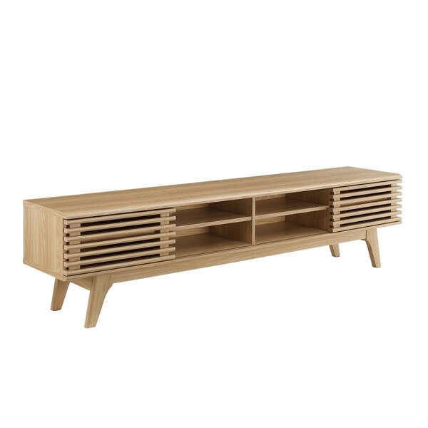 Modway Furniture 70 in. Render Entertainment Center TV Stand, Oak - EEI-3303-OAK