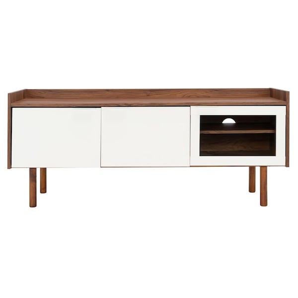 Safavieh Safiya 2 Shelf Media TV Stands Walnut & White - MED9602A