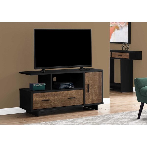 Homeroots 23.75 in. Particle Board, Laminate & MDF TV Stand with Storage - 332958