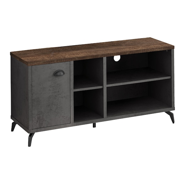 Monarch Specialties Tv Stand, 48 Inch, Console, Storage Cabinet, Living Room, Bedroom, Laminate, Grey - I 2830