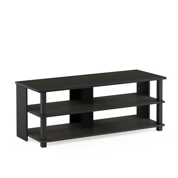 Furinno 17077EX-BK Sully 3-Tier TV Stand for TV up to 50 Espresso & Black - 17077EX/BK