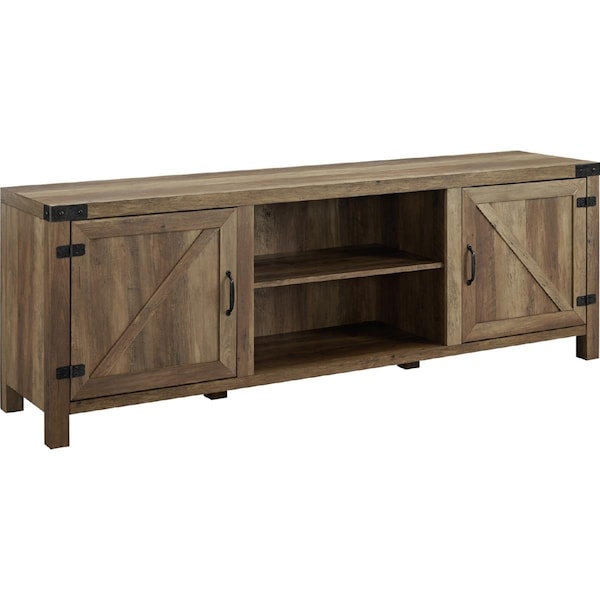 Walker Edison Furniture Walker Edison Furniture  70 in. Modern Farmhouse TV Stand, Rustic Oak - W70BDSDRO