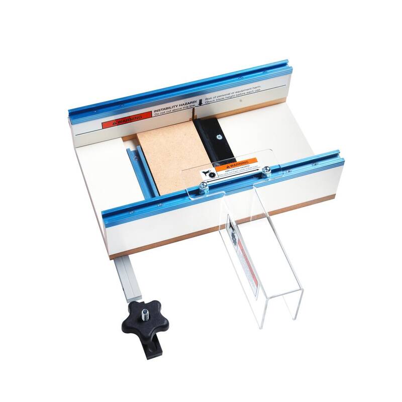 Trineo para sierra de mesa POWERTEC para piezas pequeñas, alta precisión, cortes pequeños - 71590.