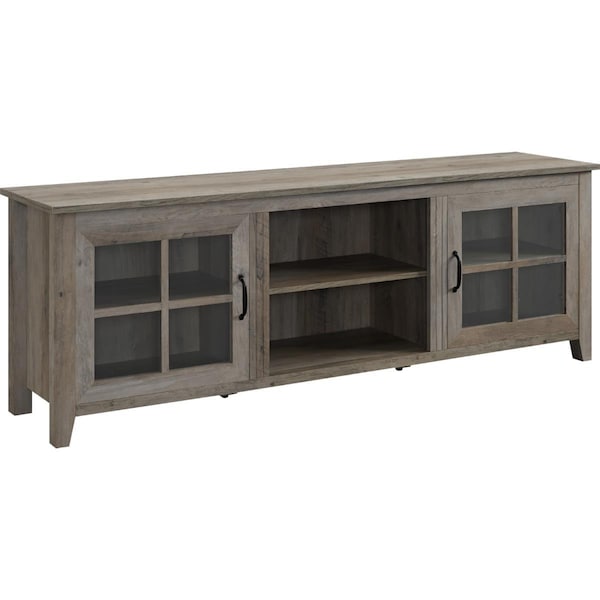 Walker Edison Furniture Walker Edison Furniture  70 in. Farmhouse Wood TV Stand, Grey Wash - W70CSGDGW