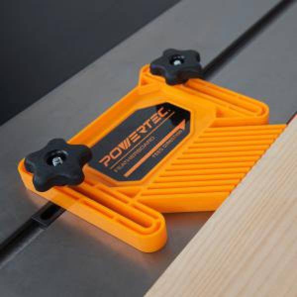 POWERTEC Dual Universal Featherboards para Carpintería Multifuncional con Sistema de Flexión y Bloqueo de Inglete (Paquete de 2) - 71393