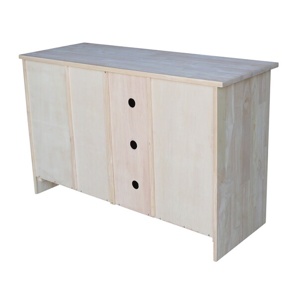 International Concepts EnteRTAinment / TV Stand, with 2 Doors, 48", Unfinished - TV-34