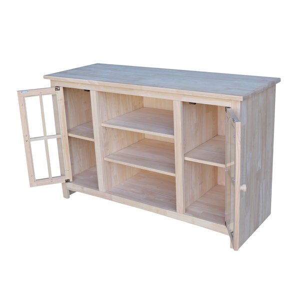 International Concepts EnteRTAinment / TV Stand, with 2 Doors, 48", Unfinished - TV-34