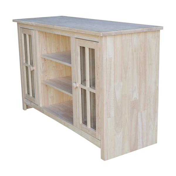International Concepts EnteRTAinment / TV Stand, with 2 Doors, 48", Unfinished - TV-34