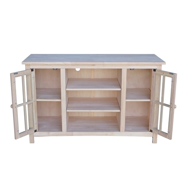 International Concepts EnteRTAinment / TV Stand, with 2 Doors, 48", Unfinished - TV-34