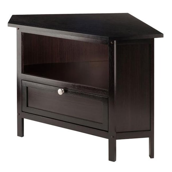 Winsome Trading Winsome Trading 92634 Zena Corner TV Stand; Espresso - 92634