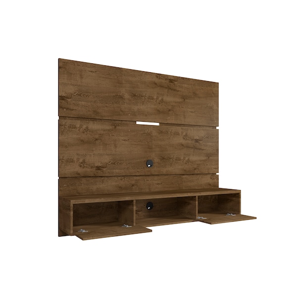 Manhattan Comfort Vernon 62.99 Floating Entertainment Center, Rustic Brown - 236BMC9