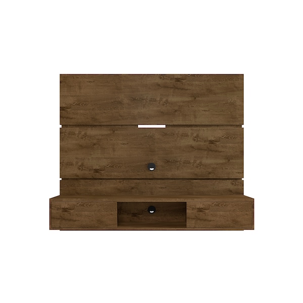 Manhattan Comfort Vernon 62.99 Floating Entertainment Center, Rustic Brown - 236BMC9