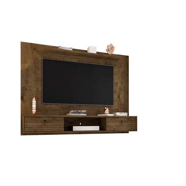 Manhattan Comfort Liberty 70.86 Floating Entertainment Center, Rustic Brown - 235BMC9