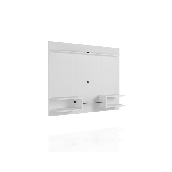 Manhattan Comfort Plaza 64.25 Floating Entertainment Center, White - 224BMC6