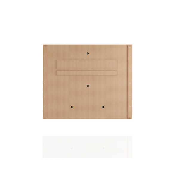 Manhattan Comfort Plaza 64.25 Floating Entertainment Center, White - 224BMC6