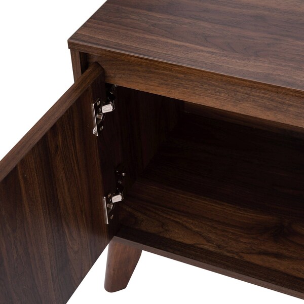 Flash Furniture Walnut 70" TV Stand with Adjustable Middle Shelf - EM-TV1801-WAL-GG
