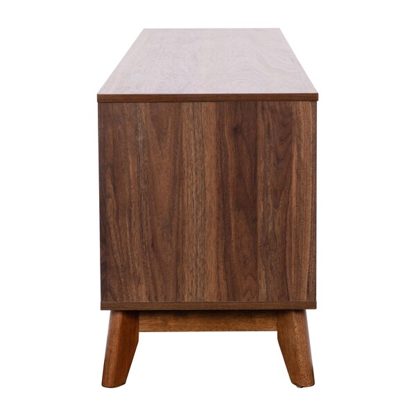 Flash Furniture Walnut 70" TV Stand with Adjustable Middle Shelf - EM-TV1801-WAL-GG