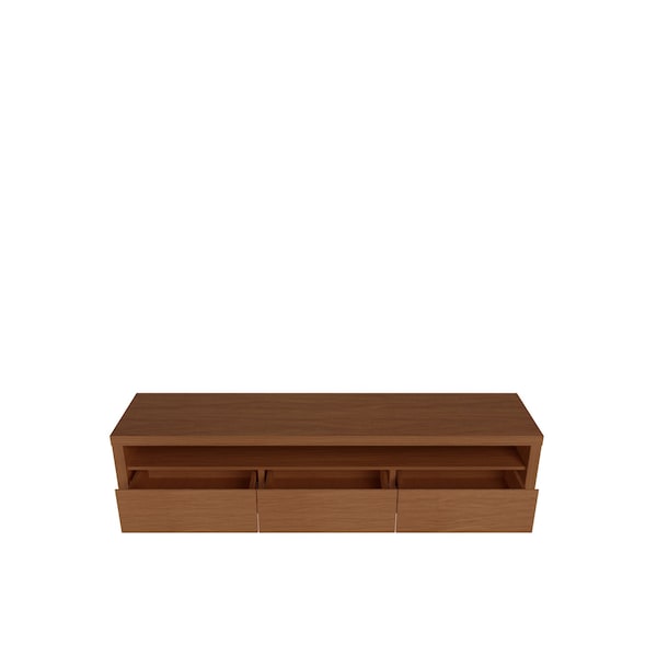 Manhattan Comfort Sylvan 70.86" TV Stand with 3-Drawers in Maple Cream - 224052