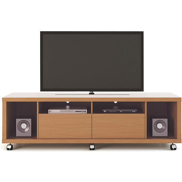 Manhattan Comfort Cabrini TV Stand 1.8, Maple Cream/Nude - 15454