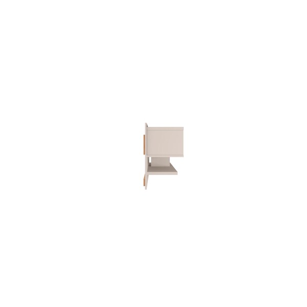 Manhattan Comfort Astor 70.86 Floating Entertainment Center, Off White - 222BMC1