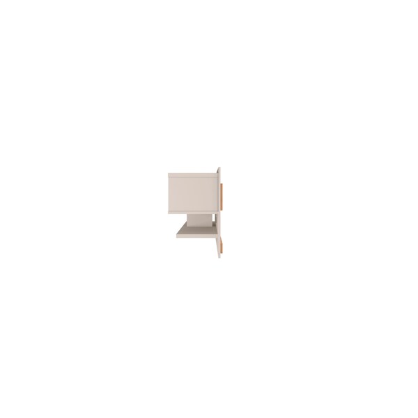 Manhattan Comfort Astor 70.86 Floating Entertainment Center, Off White - 222BMC1