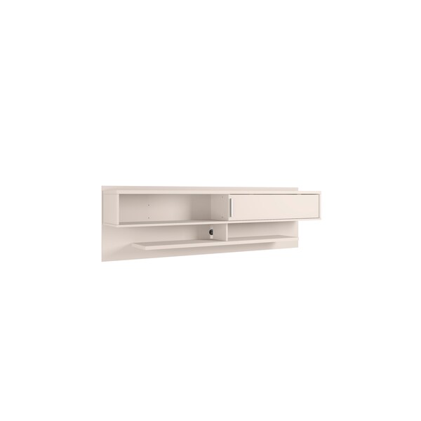 Manhattan Comfort Astor 70.86 Floating Entertainment Center, Off White - 222BMC1