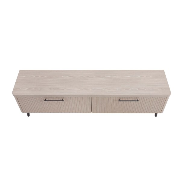 Manhattan Comfort Jodie TV Stand in Whitewashed Oak - TV003-OK