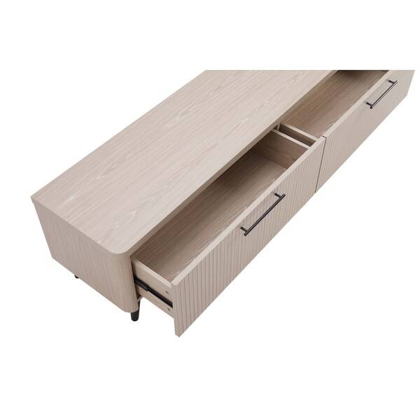 Manhattan Comfort Jodie TV Stand in Whitewashed Oak - TV003-OK