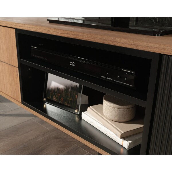 Sauder Ambleside Credenza Sw , Accommodates up to a 60 in. TV weighing 70 lbs - 431600